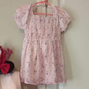 Pink Floral Kids Dress